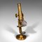 Antique English Brass Cased Scholar's Microscope Scientific Instrument, 1920 2