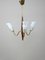 Lámpara de suspensión vintage de vidrio opalino, años 60, Imagen 2
