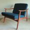 Fauteuil avec Coussins Bleu-Vert, Danemark, 1960s 1