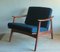 Danish Lounge Chair with Blue-Green Cushions, 1960s 3