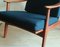 Danish Lounge Chair with Blue-Green Cushions, 1960s, Image 2