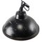 Lámpara colgante francesa industrial vintage de metal negro y hierro fundido, Imagen 4