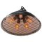 Vintage French Industrial Black Metal & Cast Iron Pendant Light, Image 5