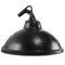Lámpara colgante francesa industrial vintage de metal negro y hierro fundido, Imagen 1