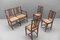 Mobilier de Salle à Manger en Merisier, Espagne, 1960s, Set de 4 1