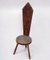 Antique English Carved Oak Spinning Chair 1