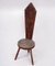 Antique English Carved Oak Spinning Chair, Image 1
