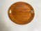 Round Platter or Tray in Wood, Denmark, 1960s, Image 6