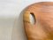 Fuente o bandeja redonda de madera, Denmar, años 60, Imagen 8