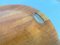 Fuente o bandeja redonda de madera, Denmar, años 60, Imagen 10
