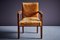 Fauteuil Art Déco en Chêne et Tapisserie Moutarde, France, 1940s 9