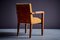 Art Deco Armchair in Oak and Mustard Upholstery, France, 1940s 6