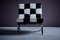 RH-301 Sessel aus Schwarzem & Weißem Leder von Robert & Trix Haussmann für de Sede, 1960er, 2er Set 4