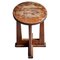 Le Même Stool in Oak by Henry Jacques, France, 1940s, Image 1