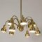 Modernist Brass Chandelier by Hans Bergström, 1940s 6