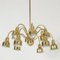 Modernist Brass Chandelier by Hans Bergström, 1940s 1