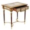 Französischer Damentisch mit Dekor aus vergoldeter Bronze und Porzellanplatten 3