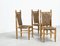 Side or Dining Chairs by Adrien Audoux & Frida Minet, 1970s, Set of 3 3
