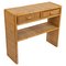 Mid-Century Bamboo and Rattan Console Table with Drawers, 1970s, Image 1
