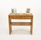 Mid-Century Bamboo and Rattan Console Table with Drawers, 1970s, Image 12