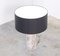 Brutalist White Ceramic Table Lamp by Willy Meysmans 5