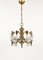 Mid-Century Hanging Lamp in Brass and Glass by Oscar Torlasco, 1960s, Image 11