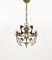 Mid-Century Hanging Lamp in Brass and Glass by Oscar Torlasco, 1960s, Image 3