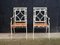 Regency Style Garden Armchairs in Wrought Iron, 1920, Set of 2 5