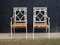 Regency Style Garden Armchairs in Wrought Iron, 1920, Set of 2, Image 5