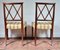 Regency Style Lattice Back Dining Chairs, Set of 2 7