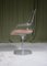 Rotating Acrylic and Cast Aluminium Desk Chair with Suede Seat, 1970s, Image 4