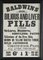Viktorianische Vintage Baldwins Pills Poster, 1895, 6 . Set 7