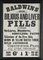 Vintage Victorian Baldwins Pills Framed Posters, 1895, Set of 6 7