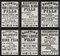 Vintage Victorian Baldwins Pills Framed Posters, 1895, Set of 6 12