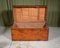 Large Double Lock Camphor Wood Campaign Chest, 1850s 7