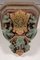 19th Century Painted Plaster Corbel or Wall Bracket with Gilt Armorial, 1860s 5