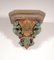 19th Century Painted Plaster Corbel or Wall Bracket with Gilt Armorial, 1860s 1