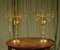 Victorian Brass Candelabras, 1880s, Set of 2 1