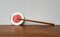 Mid-Century Decorative Metal and Wood Signaling Stop Disk, 1960s, Image 6