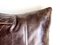 Vintage Brown Leather Cushion 8