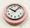 Vintage Pink East German Bakelite Wall Clock from Weimar, 1980s, Image 6