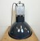 French Industrial Dark Blue Enamel Pendant Lamp from Mazda, 1960s 14