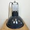 French Industrial Dark Blue Enamel Pendant Lamp from Mazda, 1960s, Image 14