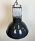 French Industrial Dark Blue Enamel Pendant Lamp from Mazda, 1960s 7