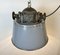 Large Industrial Grey Enamel and Cast Iron Pendant Light from Elektrosvit, 1960s, Image 14