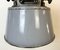 Large Industrial Grey Enamel and Cast Iron Pendant Light from Elektrosvit, 1960s 4