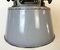 Large Industrial Grey Enamel and Cast Iron Pendant Light from Elektrosvit, 1960s, Image 4