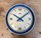 Reloj de pared mecánico vintage de baquelita azul de Prim, años 50, Imagen 9
