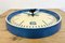 Horloge Murale Mécanique Vintage en Bakélite Bleue de Prim, 1950s 16