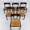 Mid-Century Wenge and Rush Dining Chairs, 1960s, Set of 6 6